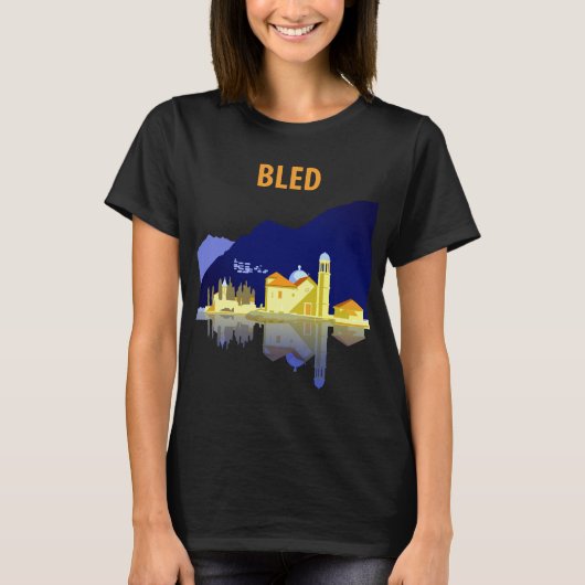 Bled、Lake Reflections Tシャツ (正面)