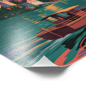 Bled Slovenia vintage フォトプリント (角)