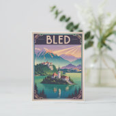 Bled Slovenia vintage ポストカード (スタンド正面)