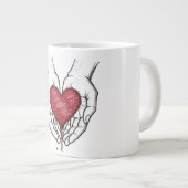 Bleeding Heart Aesthetic Mug ジャンボコーヒーマグカップ (正面右)
