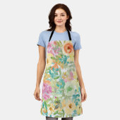 Bleeding Heart Flower エプロン (着用した状態)