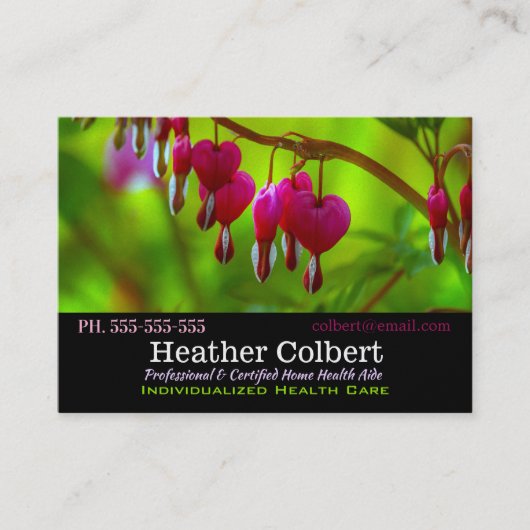 Bleeding Heart Honest Caregiver Professional  名刺 (正面)