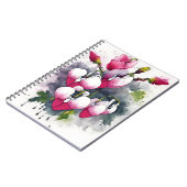 Bleeding Heart - Watercolor flowers ノートブック (左側)