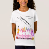 BLEEGRAPHICS: こんにちは、プリK！ Tシャツ (正面)