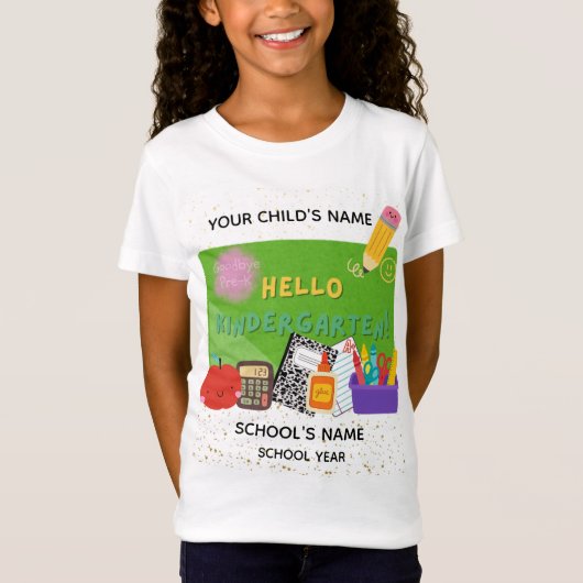 BLEEGRAPHICS: こんにちは、幼稚園！ Tシャツ (正面)