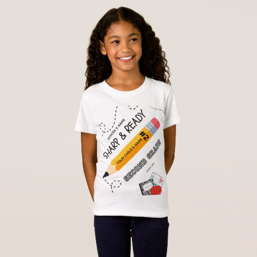 BLEEGRAPHICS: こんにちは、2年生！ Tシャツ (正面フル)