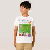 BLEEGRAPICS: こんにちは一年生！ Tシャツ (正面フル)