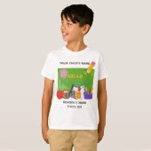BLEEGRAPICS: こんにちは、小学校1年生! Tシャツ (正面フル)
