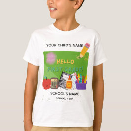 BLEEGRAPICS: こんにちは、小学校1年生! Tシャツ