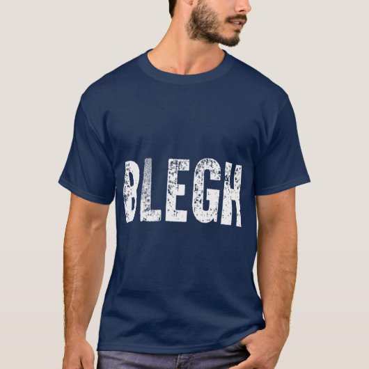 BLEGH重おもしろい金属金属ロック音楽 Tシャツ (正面)
