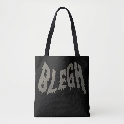 BLEGH おもしろ ヘヴィメタル メタルコア ロック音楽 トートバッグ (正面)