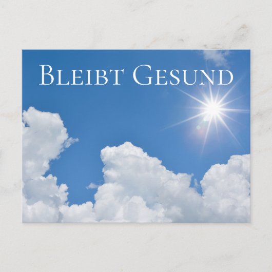 Bleibt Gesund - ポストカード (正面)