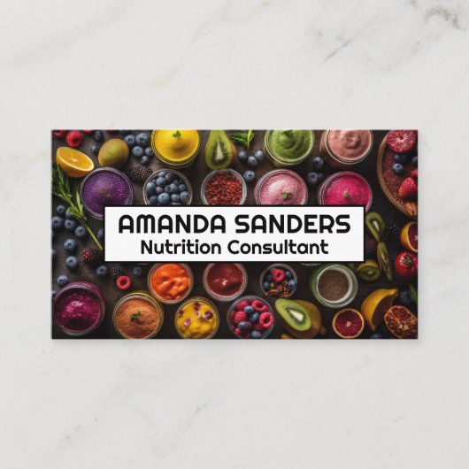 Blended Smoothies and Fruits 名刺 (正面)