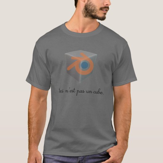Blender 3D Würfel Tシャツ (正面)