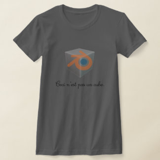 Blender 3D Würfel Tシャツ