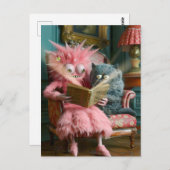 blending female features with monstrous traits ポストカード (正面/裏面)