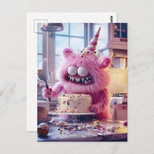 blending female features with monstrous traits ポストカード (正面/裏面)