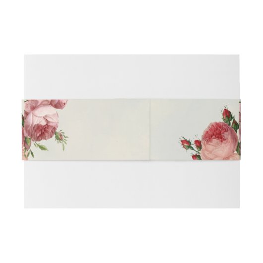 Blenheimはカード- romant夏の空美しく上がりました 招待状ベリーバンド (裏面例)