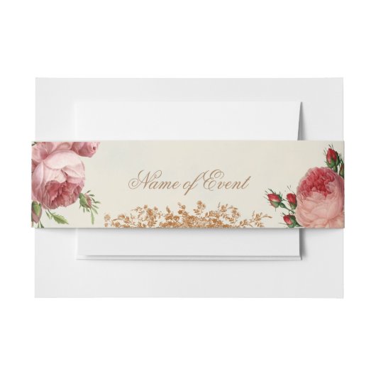 Blenheimはカード- romant夏の空美しく上がりました 招待状ベリーバンド (正面例)