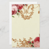 Blenheimは-アイボリー-個人的上がりました 便箋 (正面/裏面)