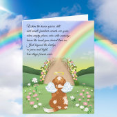 Blenheim Cavalier King Rainbow Bridge Sympathy  カード