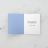 Blenheim Cavalier Rainbow Clouds Bridge Sympathy カード (内部)