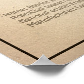 Bleriot XI – 飛行機の設計図スケッチ計画SD ポスター (角)