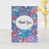 Bleshful Blue Thank You Notes カード (黄色い花)