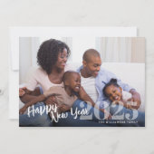 Bleshful Happy New Year Scriptの写真とメッセージ シーズンカード (正面)