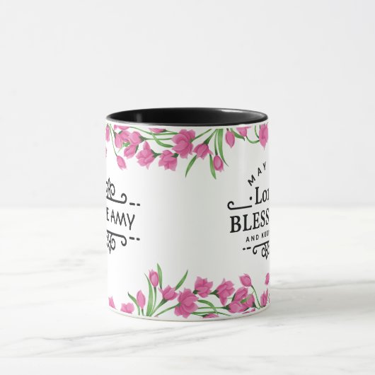 Bless主花が付いているマグ保ち、 マグカップ (中央)