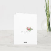 Bless Numbers主の6:24 - 26冊の聖書の詩 サンキューカード (裏面)