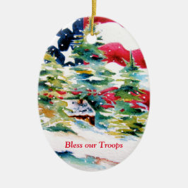 Bless our Troops Ornament セラミックオーナメント