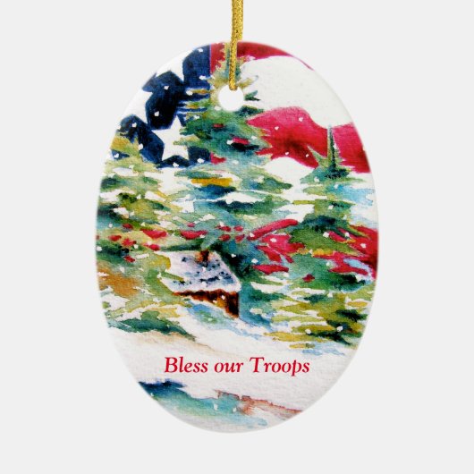 Bless our Troops Ornament セラミックオーナメント (正面)