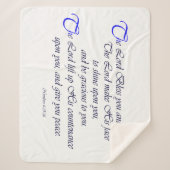 Bless Sherpa Blanket聖なる書物、経典の天恵の主 シェルパブランケット (正面)