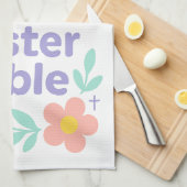 Bless This Easter Table Floral Towel 2026 キッチンタオル (四つ折り)
