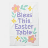 Bless This Easter Table Floral Towel 2026 キッチンタオル (縦)