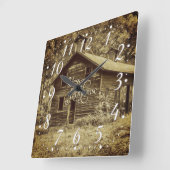 Bless This Farmhouse Vintage スクエア壁時計 (傾斜)