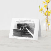 "blessedずる耳付つきの"コーギーの至福です カード (黄色い花)