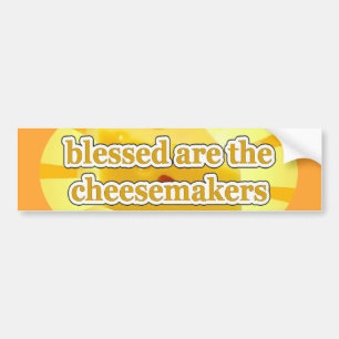 BLESSEDチーズ製造者のチーズ恋人です バンパーステッカー