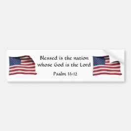 blessed国家のバンパーステッカーです バンパーステッカー