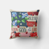 "blessed国家"の聖なる書物、経典の装飾用クッションです クッション (裏面)