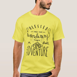 blessed放浪者の手によって文字を入れられる人です tシャツ