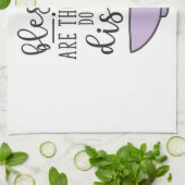 blessed私の皿をする人です キッチンタオル (折り畳み)