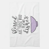 blessed私の皿をする人です キッチンタオル (縦)