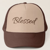 "Blessed" キリスト教 信仰ベース キャップ (正面)
