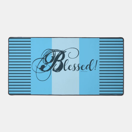 "Blessed!" デスクマット (ブルー) (正面)