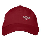 Blessed 2026 Personalized Embroidered Hat 刺繍入りキャップ (正面)