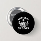 Blessed 6 Number 67 Six Seven Meme 缶バッジ (正面&裏面)
