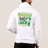 Blessed And Lucky St. Patrick’s Day Design-61103 パーカ (裏面)