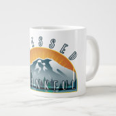 Blessed and Thankful ジャンボコーヒーマグカップ (正面右)